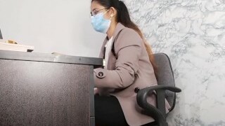 Asian sexy tramp getting caught on my spy cam during hot action