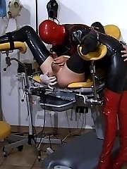Rubber anal exam