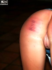 Brutal Caning for pretty blonde - severe stripes and welts