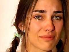 Very lovely teen spanked hard over the table with her shorts pulled down - hot soft cheeks