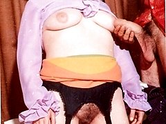 More colorful 70s lingerie classics with hairy pussy on the menu!