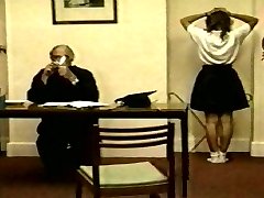 This schoolgirl is more susceptible to pain than some others we have seen.