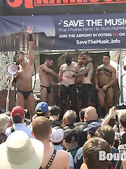 Folsom Street Fair 2015 roars with full force, as thousands of people watch Cass Bolton used and...