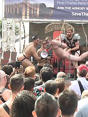 Folsom Street Fair 2015 roars with full force, as thousands of people watch Cass Bolton used and...