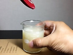 Semen in beaker