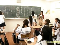 Jav Idol Schoolgirls Smashed By Masked Men In There Classroom