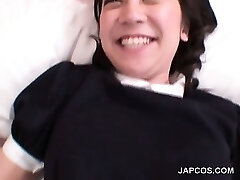 Asian maid gets furry beaver teased upskirt Asian maid gets furry beaver teased upskirt