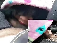 Asian wifey desired a quicky in car but get more than she bargain for