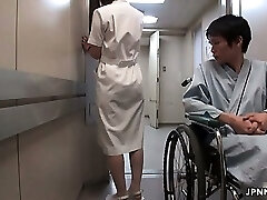 Cute Japanese nurse gets kneaded part5