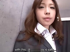 Japanese beauty Aiko Hirose in well office orgy