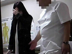 A fresh Japanese is porked by a medical man in this massage voyeur porn video