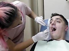 Canada Gets A Dental Check-up From Hygienist Channy Crossfire ONLY On GuysGoneGynocom!