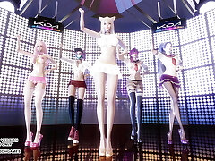 MMD Badkiz - Come Closer Sumptuous Kpop Dance Ahri Akali Seraphine Kaisa Evelynn League Of Legends KDA