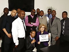 Nina Hartley Interracial Gangbang