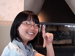 Asian Glasses Lady Blowjob