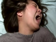 Japanese Woman's Massive Orgasm Face With Mouth Wide Open
