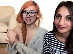 Hot asian teen JOI with blowjob and latin