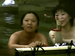It is time to spy on real natural Japanese breezies bathing and flashing hooters
