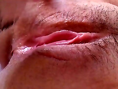 My Candy J - Extreme Close-up Clitoris! Munching Outstanding Young Unshaved Squirting Pussy. 8 Min