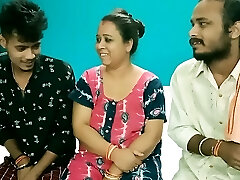 Hot Milf Aunty shared! Hindi latest Hard-core threesome sex