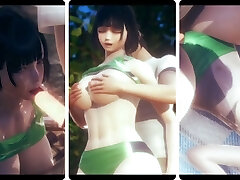 Hentai 3D - The big boobs gal in sportswear