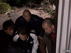 Japanese wifey, Kimisima Saeko had group sex, uncensored