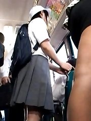Japanese AV model schoolgirl has a fine ass PublicSexJapan.com