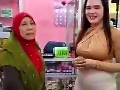 Malaysian Cameltoe Busty Muslim Slut
