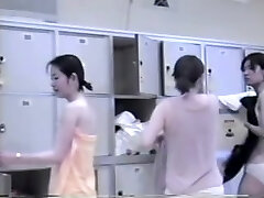 Locker room crammed with gorgeous naked oriental charms Locker room crammed with gorgeous naked oriental charms