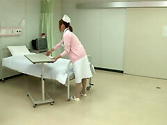 Super-hot Japanese Nurse gets fucked at hospital bed by a horny patient!