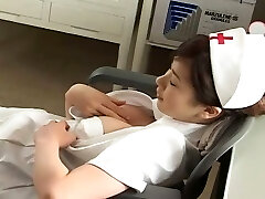 Nurse outfit suits sexy Asian girl Aki Hoshino