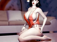 Cutie meaty boob wife solo with dildo - Hentai 3D Uncensored V337