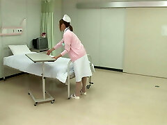 Super-hot Japanese Nurse gets fucked at hospital bed by a horny patient!