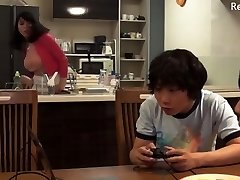 Japanese mom is treated sexually by both her sonnie's buddy