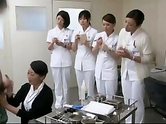 japonesa enfermeira tecnologia para a extração de sêmen