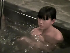 Shy Asian bombshell voyeured on cam naked in the pool nri099 00