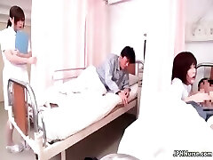 Ultra-kinky Japanese nurse sucking off part5