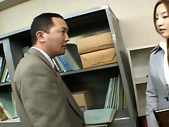 Senna Kurosaki with monstrous natural tits gets boinked by her boss