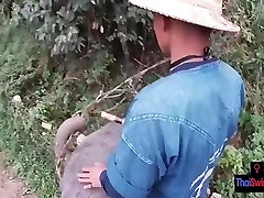 Elephant Riding In Thailand With Horny Teenager Couple