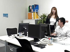 Chisato Shoda : Voluptuous Office Lady Plows Her Coworker! - Part.1