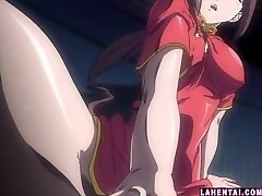 Mischievous hentai babe playing her pussy and ass