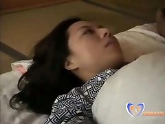 Perv guy is in interest of his Japanese milf