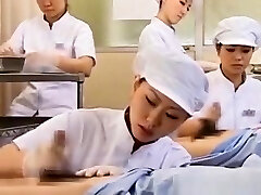 Japanese Nurse Slurping Spunk Out Of Horny Pecker