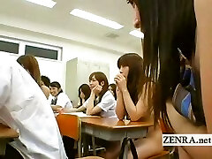 Bare in school Japan nudist schoolgirl oral sex party