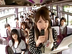 Super-naughty Asian girls have hot bus tour