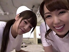 Yui Hatano with Rei Miziuna 3 Way nurses