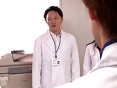 Asian nurse treated to a pussy drilling and a facial in the medical center Asian nurse treated to a pussy drilling and a facial in the medical center