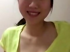 Asian college chick periscope downblouse boobs