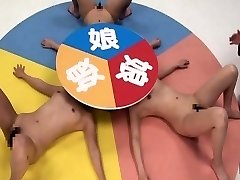 Subtitled CFNF crazy Chinese girl/girl roulette game