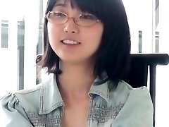 Chinese Glasses Woman Blowjob